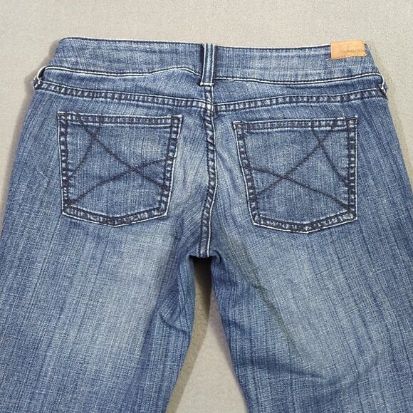 Ariat Jeans Women's 28R Blue Trouser Mid Rise Stretch Outseam Ella Wide Leg - Picture 3 of 13